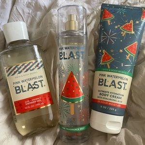 Pink watermelon Bath and body works